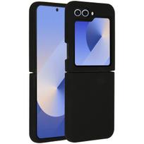 Accezz skysto silikono dėklas, skirtas Samsung Galaxy Z Flip 6 – juodas