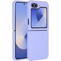 Accezz skysto silikono dėklas, skirtas Samsung Galaxy Z Flip 6 – violetinis