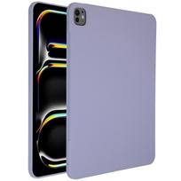 Accezz skysto silikono nugarėlės dėklas su laikikliu rašikliui, skirtas iPad Pro 13 (2025) M5 / (2024) M4 – violetinis