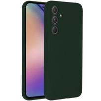 Accezz skysto silikono dėklas, skirtas Samsung Galaxy A55 – miško žalia