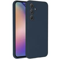 Accezz skysto silikono dėklas, skirtas Samsung Galaxy A55 – tamsiai mėlynas