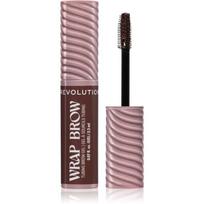Revolution Wrap Brow Tubing Brow Gel fiksavimo gelis antakiams atspalvis Dark Brown 2.3 ml