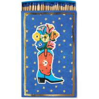 Paddywax Large Rectangle Matches Cowboy Boot degtukai 120 vnt.