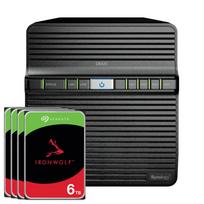 Serveris Synology DS423 24TB IronWolf NAS paketas NAS su 4x 6TB IronWolf 3,5 colio SATA kietuoju disku