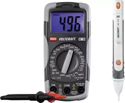 Voltcraft Matavimo rinkinys 1214405, skaitmeninis multimetras + įtampos testeris CAT III 600 V 1214405