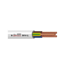 Elektros kabelis Lietkabelis BVV-LL 3 x 2.5 mm², baltas