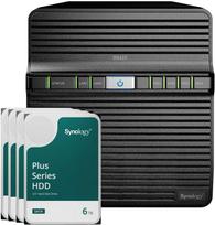 Serveris Synology DS423 24TB Plus HDD NAS paketas NAS su 4x 6TB Plus HDD 3,5 colio SATA kietuoju disku