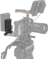 SmallRig 3498 Baterija Adapteris Plate V-Mount (Basic Version) with Dual Rod Clamp