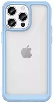 Hurtel Sustiprintas lankstus rėmelis iPhone 15 Pro Outer Space – dėklas telefonui mėlynos spalvos