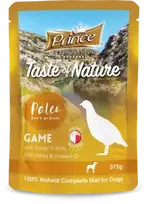 Ėdalas šunims PRINCE Taste Of Nature Paleo Žvėriena su saldžiąja bulve ir žolelėmis, 375 g