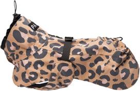 Paikka Puspaltis šuniui Visibility Raincoat 30 cm, rudas leopardo raštas