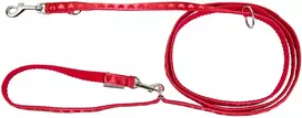 Dino Pavadėlis reguliuojamas Love Heart, 16mm/220cm, raudona su širdelėmis