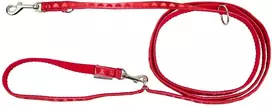 Dino Reguliuojamas pavadėlis Love Heart, 10mm/220cm, raudona su širdelėmis