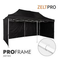 Greitai surenkama palapinė 3x6 Juoda Zeltpro PROFRAME