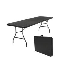 Sulankstomas stalas prekybai 180 cm Juodas