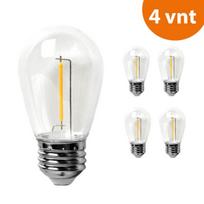 Led girliandų atsarginė lemputė 1 W E27 (S14) DROP modeliui (4 vnt)