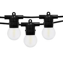 Lauko girliandos terasai 10 m Glow juoda matinė