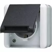 Schneider Electric Jung 820W paviršinio montavimo dėžutė, elektros lizdas, pilka