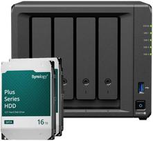 Serveris „Synology DS925+ 32TB Plus HDD NAS“ rinkinys, įskaitant 2 x 16 TB „Synology Plus“ 3,5 colio SATA kietuosius diskus