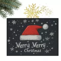 Eu Sandelis Durų kilimėlis LINKSMŲ KALĖDŲ - MERRY CHRISTMAS 60x90cm DYW15