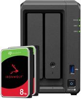 Serveris „Synology DS725+“ 16 TB „Seagate IronWolf“ NAS rinkinys, įskaitant 2 x 8 TB „Seagate IronWolf“ 3,5 colio SATA kietuosius diskus