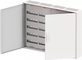 ABB Modulinė modulinė paviršinio montavimo hermetinė plieninė skirstomoji spinta ComfortLineCA 5x48 240M IP44 125A II klasė pilnos durys N+PE Quick CA45V 2CPX