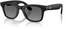 Išmanieji akiniai RayBan Meta Wayfarer Gen 2, juodi rėmeliai ir grafito spalvos lęšiai, didelis dydis