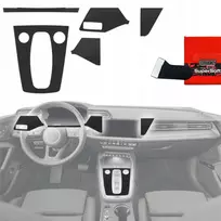 GrizzGlass Plėvelė vidaus apdailai GrizzGlass PianoSkin Matte, skirta Audi S3 8Y Facelift (2024-2025) [5w1]