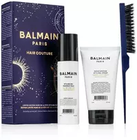 Balmain rinkinys Balmain Professionnel: Balmain Professionnel, pantenolis, plaukų formavimo gelis, formavimui, stiprus fiksavimas, 100 ml + drėkinamasis plaukų formavimo kremas, 150 ml + šukuosenos tūriui, plaukams moterims