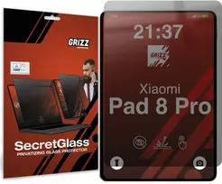 GrizzGlass Matinis privatumą užtikrinantis stiklas GrizzGlass SecretGlass, skirtas Xiaomi Pad 8 Pro