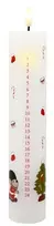 Lumarko Det Gamle Apotek Calendar candle with LED, H 24.5 cm, Dia. 5 cm, The Little Guard (9931046)