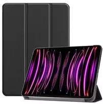 Planšetinio kompiuterio dėklas iLike Dėklas knyga iPad Air 13 (2024) 6th Gen Tri-Fold Eco-Leather* Stand Case Juodas ILK-TRC-A9-BK