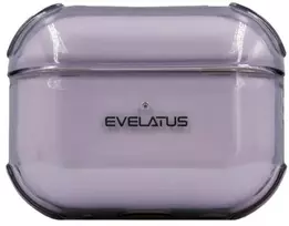 Evelatus Dėklas na ausinės Apple AirPods Pro TPU apsauginis dėklas permatomas Violetinė