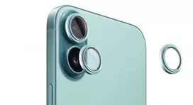 Evelatus Apsauginis stiklas Apple iPhone 16 / 16 Plus fotoaparato lęšio apsauga Armor Teal EVEAPP16CLPT