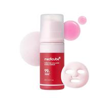 MEDICUBE PDRN Pink Collagen Bubble Serum - putojantis veido serumas su kolagenu