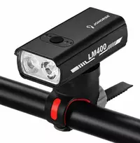Dviračių priedas iLike JOHORSE USB įkraunamas dviračio priekinis žibintas 400LM LED dviračio priekinis žibintas dvigubas spindulys aliuminio korpusas baterija