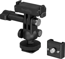SmallRig 6396 QR adapterio laikiklis su cold shoe tvirtinimu ir rutuline galvute, skirtas DJI Osmo Action 6 / Nano