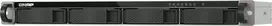 Serveris Macierz dyskowa Qnap TS-432XeU NAS Rack (1U) 4GB DDR4 0 TB QTS Juodas, Pilka (TS-432XEU-4G)