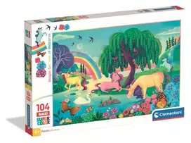 Clementoni Dėlionė 104 vnt. - Vienaragiai sode