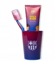 F.C. Barcelona rinkinys: dantų šepetėlis + dantų pasta, 90 g + Puodeliai ir stiklinės Vaikams