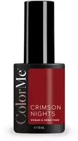 ColorMe Cosmetics Crimson Nights gelinis pusiau ilgalaikis nagų lakas, 10 ml