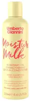 Umberto Giannini Moisture Milk plaukų kondicionierius, nenuplaunamas, minkštinantis ir glotninantis bei garbanų formavimas, 250 ml