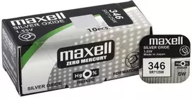 Maxell 346 SR712SW sidabro oksido laikrodžių baterijos 1,55 V (10 vnt.)