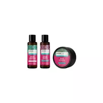 Set Arganicare: Keratin Hair Conditioner maitininantis & Strengthening, 100 ml + Keratin Hair Šampūnas Repairing & maitininantis, 100 ml + Keratin Hair Treatment Kreminis Mask maitininantis & Repairing, 100 ml