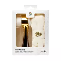 Real Madrid rinkinys: Real Madrid veido valymo priemonė + Real Madrid plaukų lankelis baltas