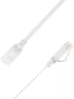 LinkIT Plokščias tinklo kabelis RJ-45, Cat.6a, U/UTP, PVC, balta, 1,5 m (UTP-FL6A-00150-WH)