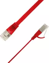 LinkIT Plokščias tinklo kabelis RJ-45, Cat.6a, U/FTP, PVC, raudonas, 3,5 m (STP-FL6A-00350-RD)
