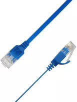 LinkIT Plokščias tinklo kabelis RJ-45, Cat.6a, U/UTP, PVC, mėlyna, 4.5 m (UTP-FL6A-00450-BL)