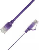 LinkIT Plokščias tinklo kabelis RJ-45, Cat.6a, U/UTP, PVC, violetinė, 4.5 m (UTP-FL6A-00450-PU)