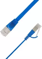 LinkIT Plokščias tinklo kabelis RJ-45, Cat.6a, U/FTP, PVC, mėlyna, 5 m (STP-FL6A-00500-BL)
